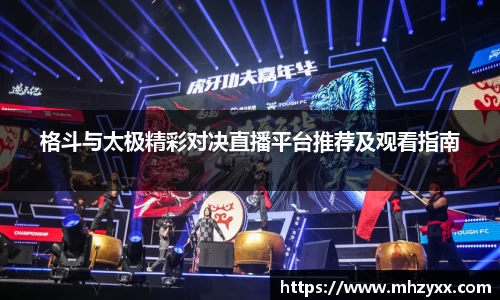 格斗与太极精彩对决直播平台推荐及观看指南